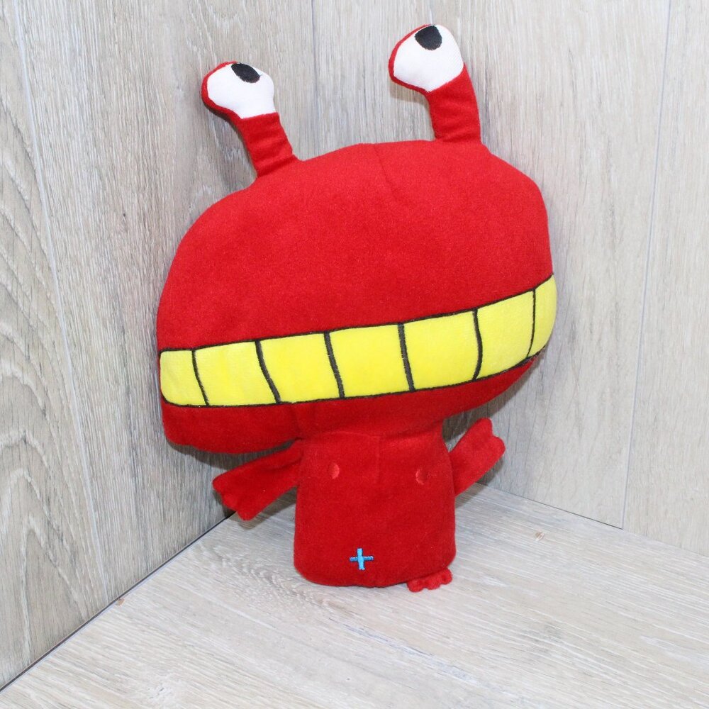 Ikea Sagoskatt Soft Toy Red Long Eyes Monster Plush Cuddly Toy 12"